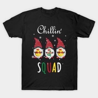 Nordic Gnomes Christmas Gnome & Bitcoin Chillin Squad T-Shirt